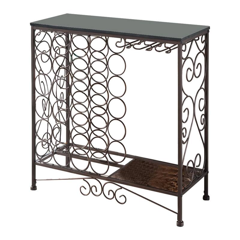 Console Table With Wine Rack