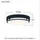 preview thumbnail 8 of 6, Hale Integrated LED Earth Black Flush Mount