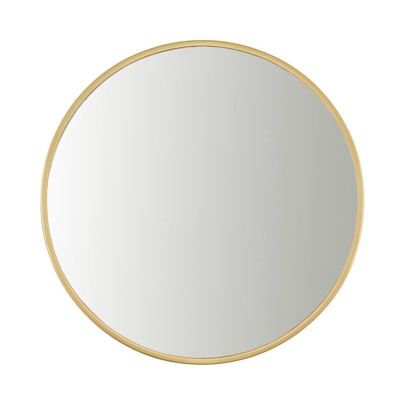 Utopia Alley Round Mirror- Mirror for Wall- Wall Mounted Mirror, Living Room, Bedroom and Bathroom Mirror for Wall, 24 inch