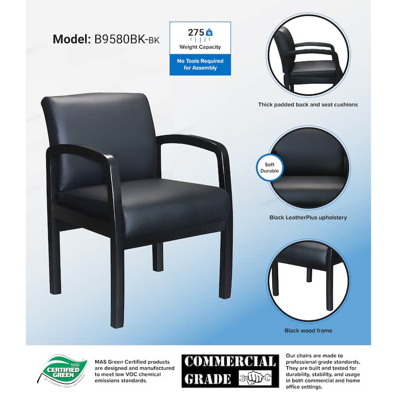 Boss NTR (No Tools Required) Guest Chair - Black