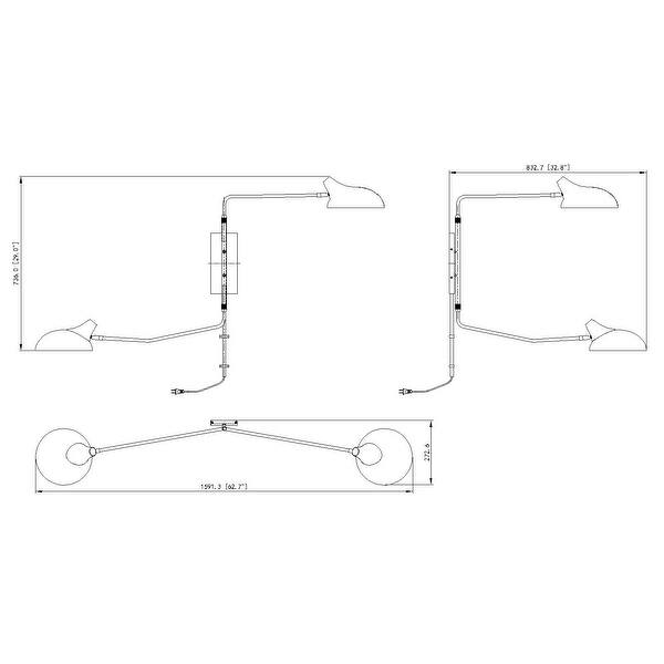 Bellamy 2 Light Wall Sconce - Matte Black