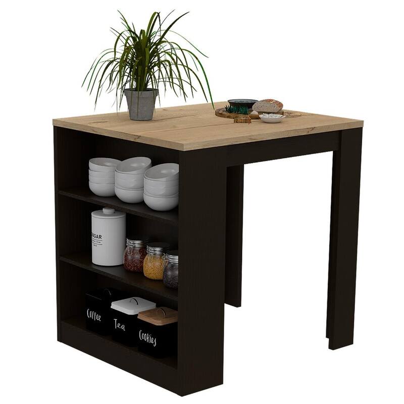 Elkins 3-Drawer Kitchen Island