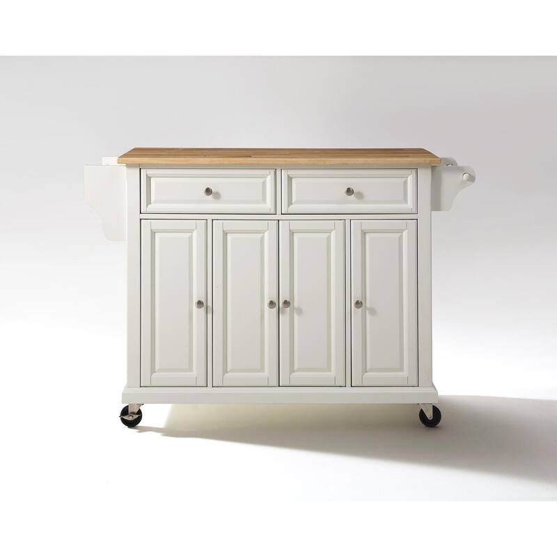 Asian Kitchen Cart with Stainless Steel Top - Mobile Storage Island - Black Tiered Shelf - 18x52x36 Inches