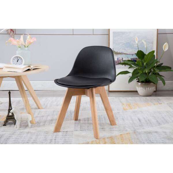 slide 1 of 45, Porthos Home Brynn Kids Chair, Plastic Shell With Seat Cushion, Beech Wood Legs