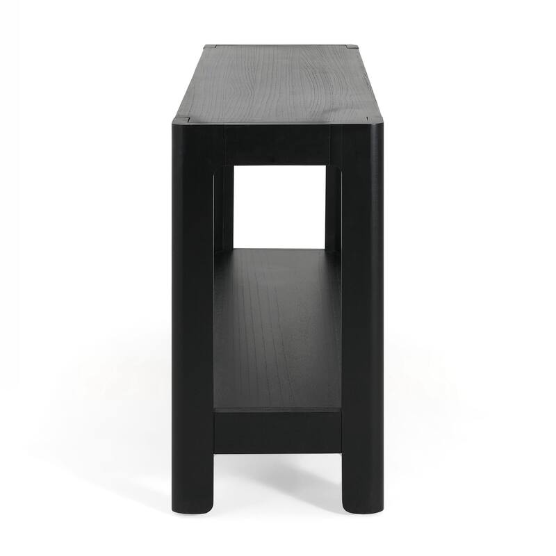 Modern Farmhouse Console Table,Elegant Minimalist Design with Premium Wood Veneer and Rounded Corners