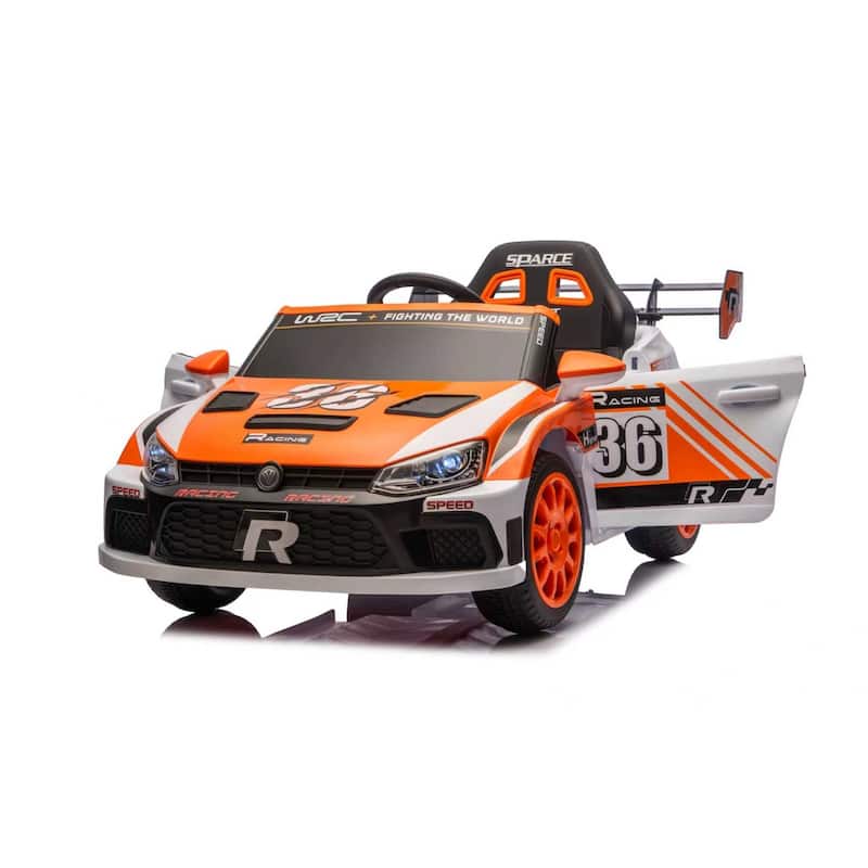 Children's Electric Vehicle Toddler Electric Car with Remote Control, Ride-On Car with Bluetooth Music & LED Lights