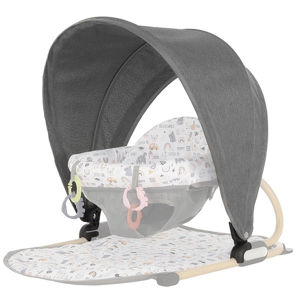 slide 2 of 8, Dream On Me Snug N' Play Canopy Gray