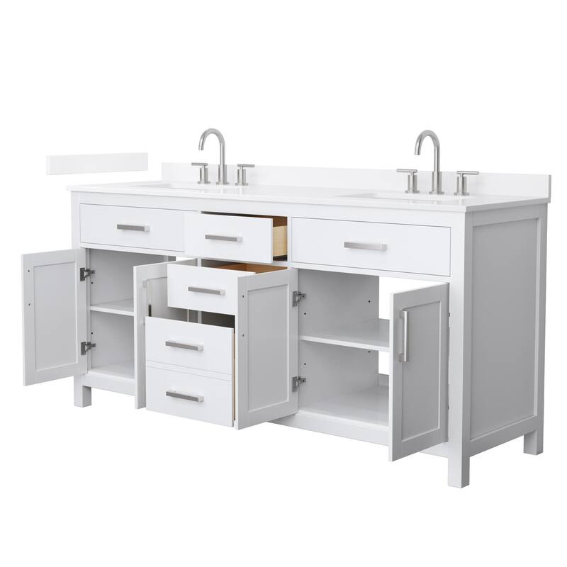 Wyndham Collection WCG2424-72D-QTZ-US3MXX Beckett 72" Free Standing