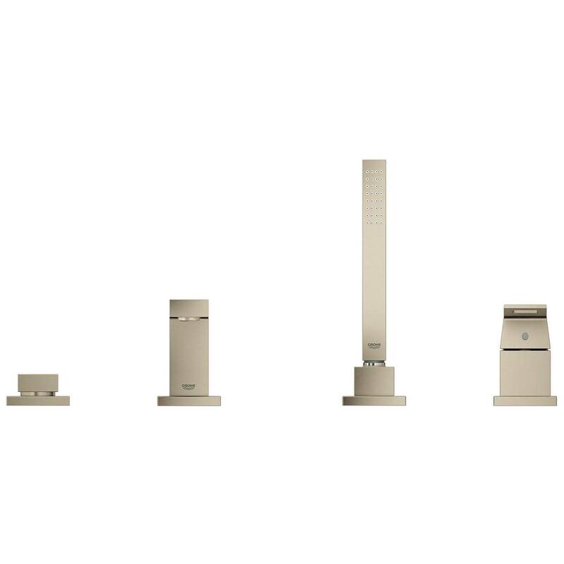 Grohe Eurocube Deck Mounted Roman Tub Filler with Handle and Built-In