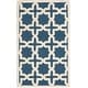 preview thumbnail 27 of 183, SAFAVIEH Handmade Cambridge Trudie Geometric Wool Rug 2' x 3' - Navy Blue/Ivory - Rectangle