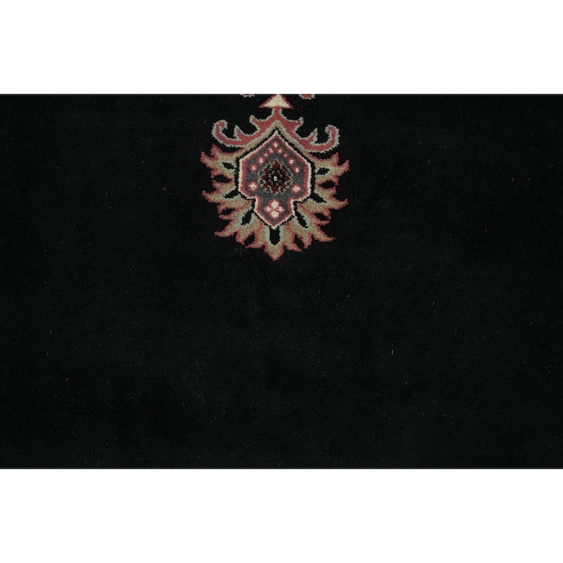 Hand Knotted Oriental 100% Wool Carpet Traditional Geometric Black Bidjar Area Rug - 17' 10'' X 12' 1''