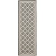 preview thumbnail 38 of 129, SAFAVIEH Courtyard Kailani Indoor/ Outdoor Waterproof Patio Backyard Rug 2'3" x 10' Runner - Anthracite/Beige