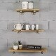 preview thumbnail 1 of 13, Furniture Pipeline Louisville 3-piece Wide Tiered Wall Shelf Set - 18", 24", and 30" Wide