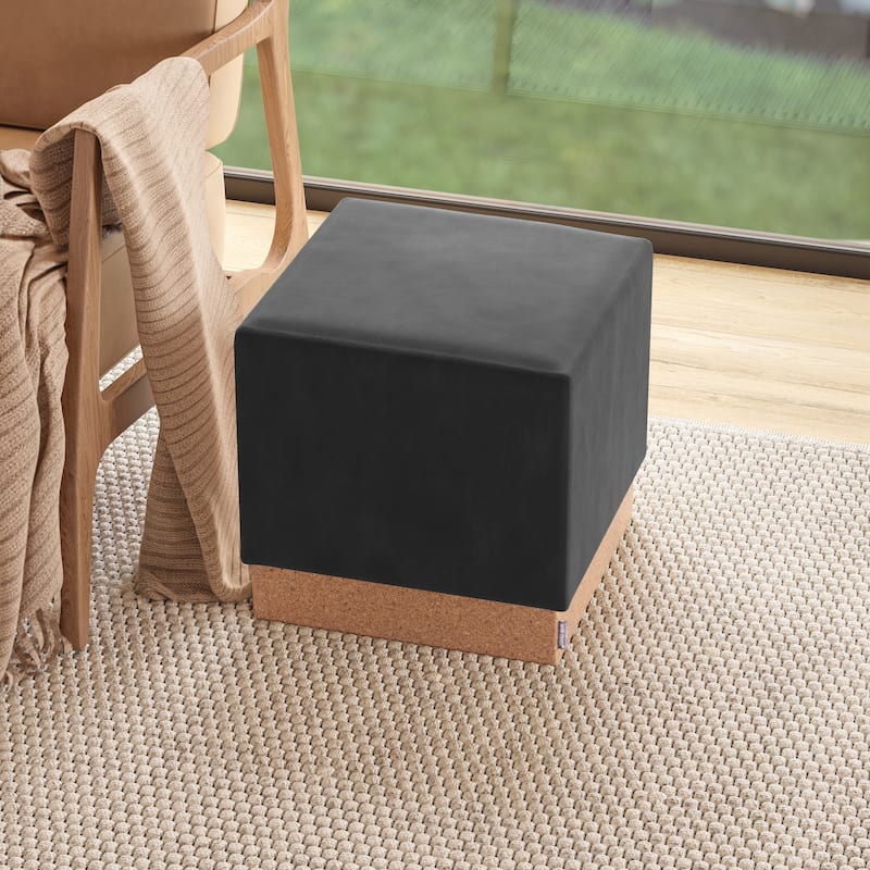 Seville Classics The Vineyard Collection Cork Storage Cube - Dark Grey
