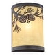 preview thumbnail 9 of 11, Douglas 1-Light 8 in. Warm Bronze Indoor-Outdoor Rustic Flush Mount Wall Sconce, Glass Shade, Dimmable, Wall Fixture