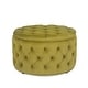 preview thumbnail 10 of 18, Adeco Velvet Round Storage Ottoman Button Tufted Footrest Stool Bench