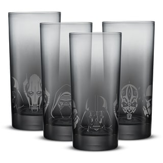 Star Wars Dark Side Tall Drinking Glasses - 16 oz - Set of 4 - Bed Bath &  Beyond - 41535080