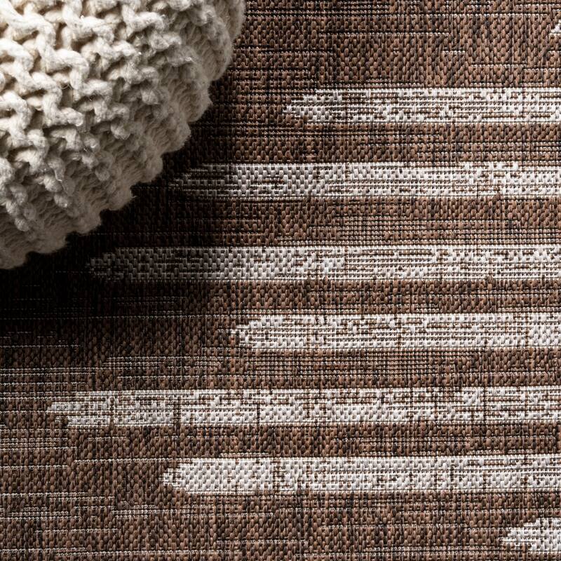JONATHAN Y Colonia Berber Stripe Geometric Indoor/Outdoor Area Rug
