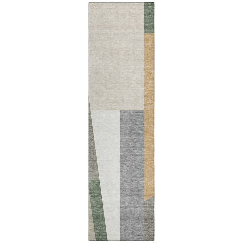 Machine Washable Indoor/ Outdoor Contemporary Jolie Chantille Rug