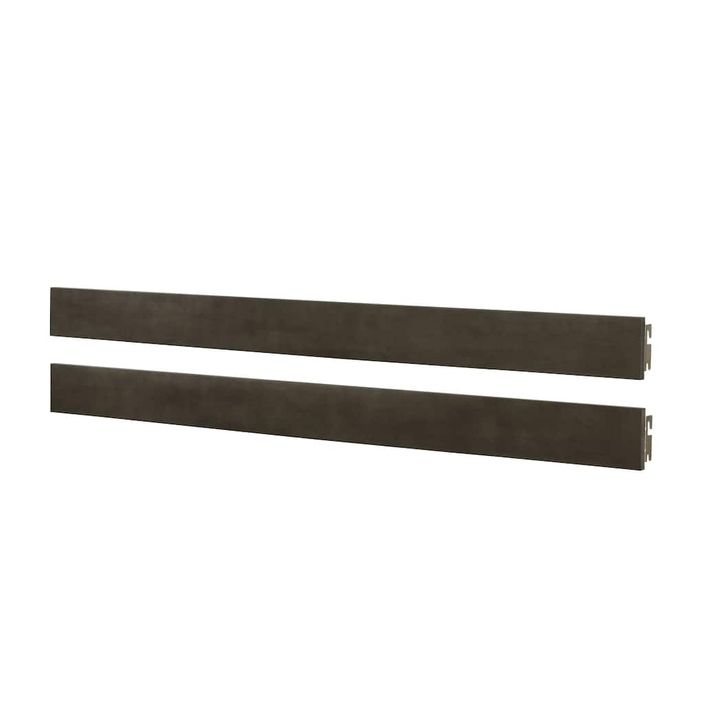 San Mateo Nursery 78" Wide Full Size Bed Rails, Gray