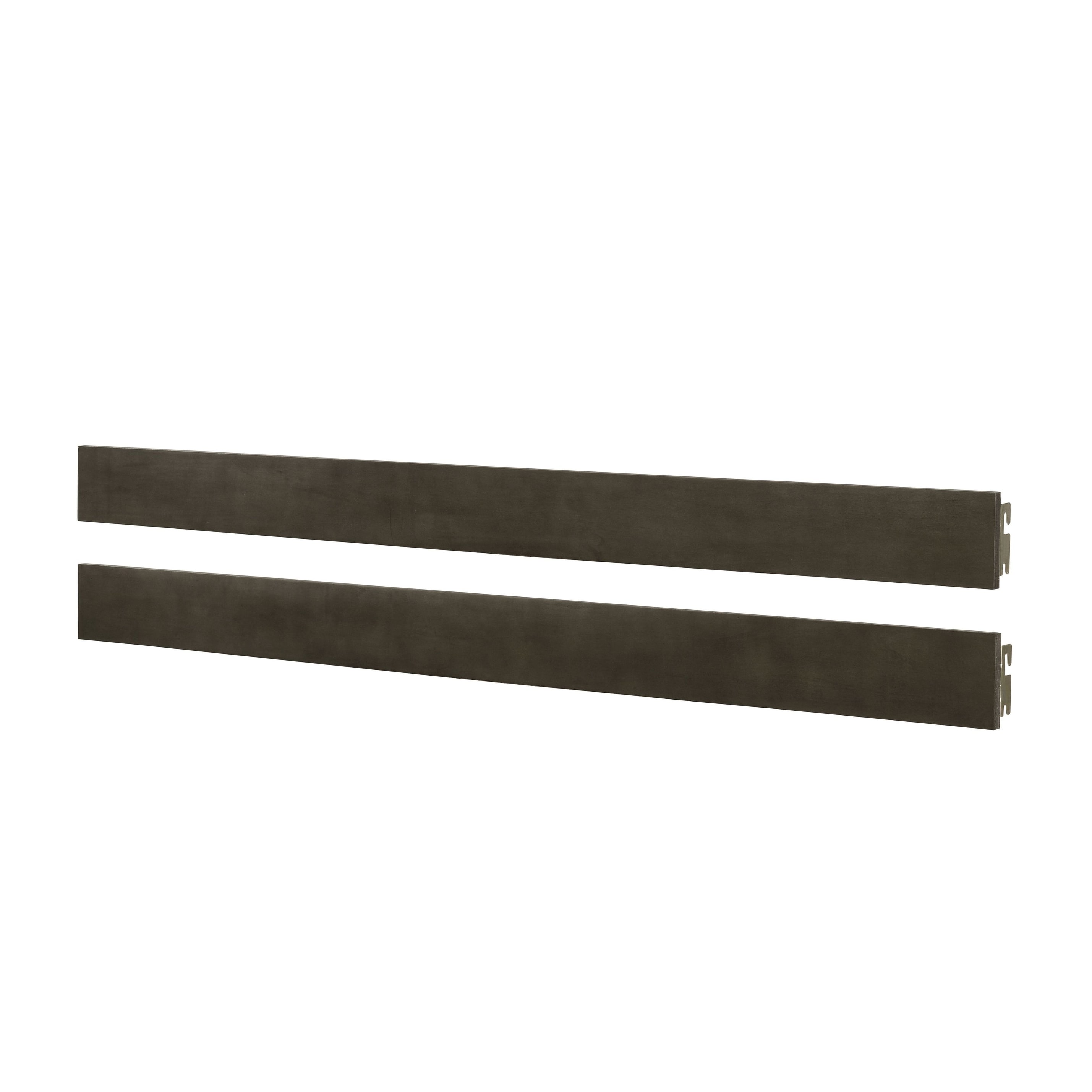 San Mateo Nursery 78" Wide Full Size Bed Rails, Gray