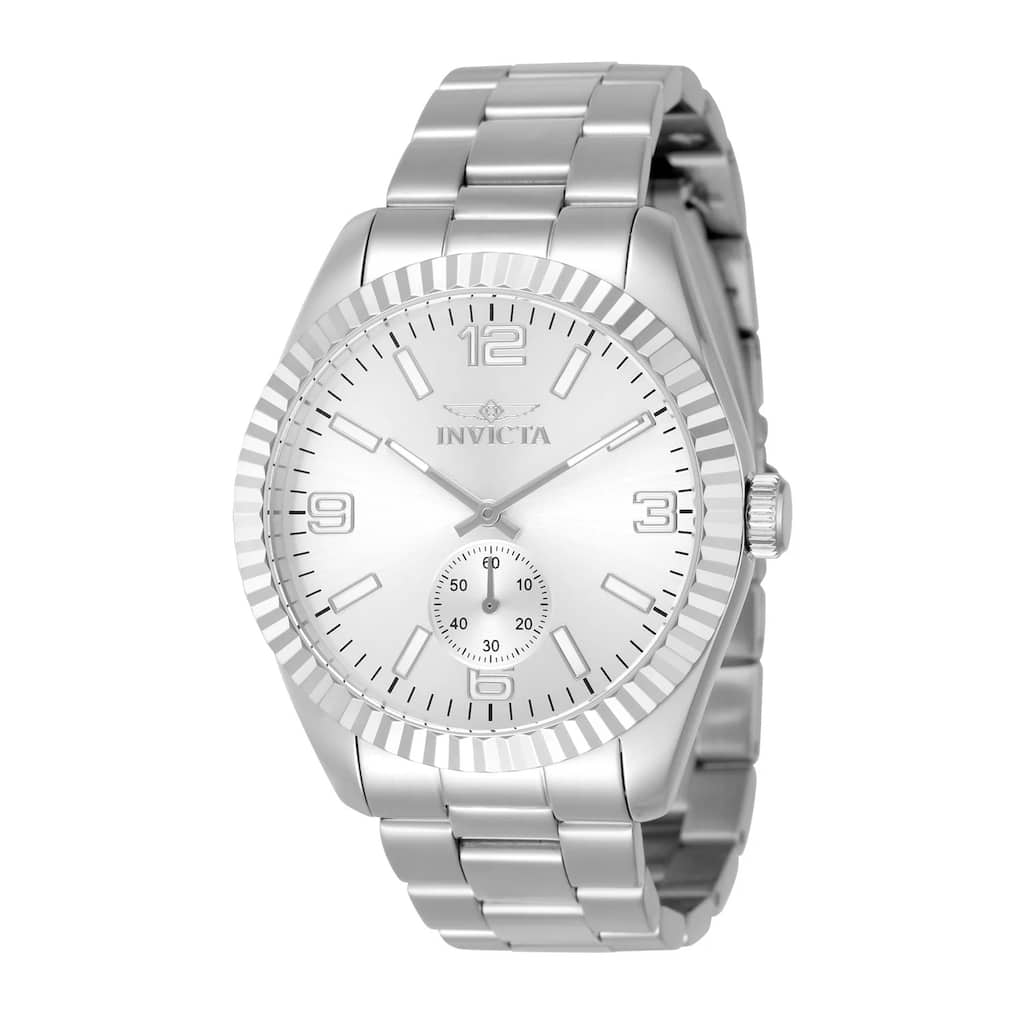 Invicta Men's 49356 Specialty Quartz Multifunction Silver Dial Watch