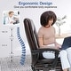 preview thumbnail 23 of 57, EROMMY Heated Massage Executive Office Chair, PU Leather with Retractable Footrest