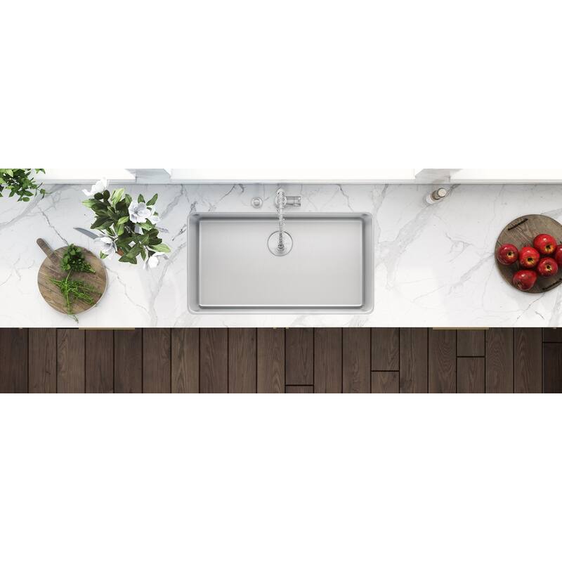 Ruvati 31-inch Undermount Kitchen Sink 16 Gauge Stainless Steel Single Bowl - RVM5931 - 31" X 18"