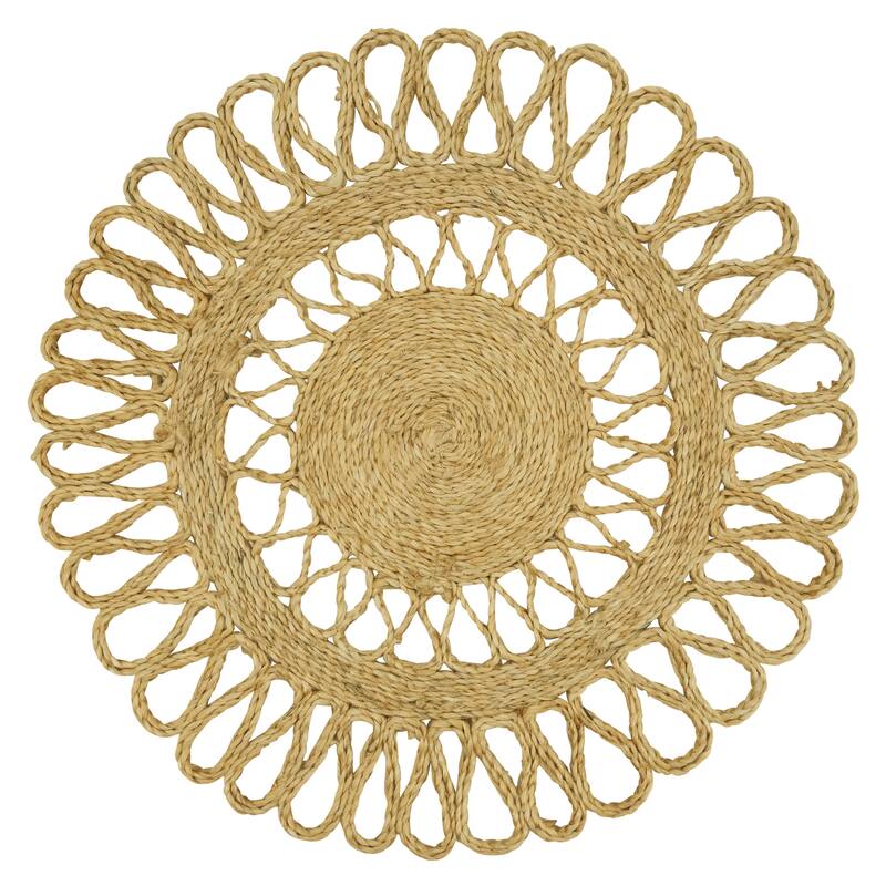 Loopy Jute Design Table Mats (Set of 4) - 16"