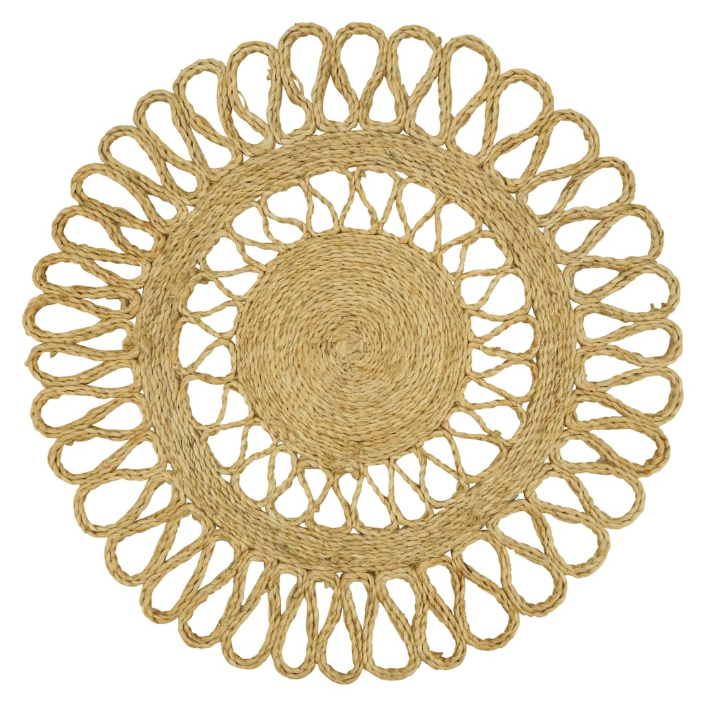 Loopy Jute Design Table Mats (Set of 4) - 16"