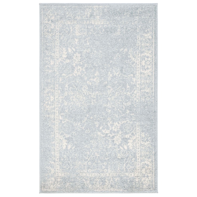 SAFAVIEH Adirondack Riin Rustic Shabby Chic Distressed Rug - 3' x 5' - Slate/Ivory