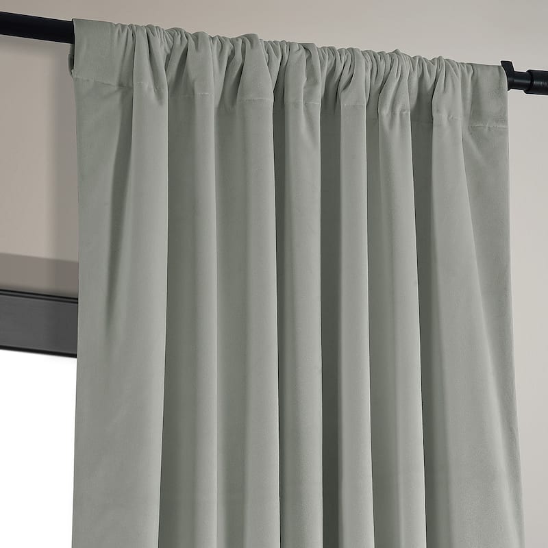 Exclusive Fabrics Signature Velvet Blackout Curtains (1 Panel) - Luxurious Single Drapery for Enhanced Light Blockage