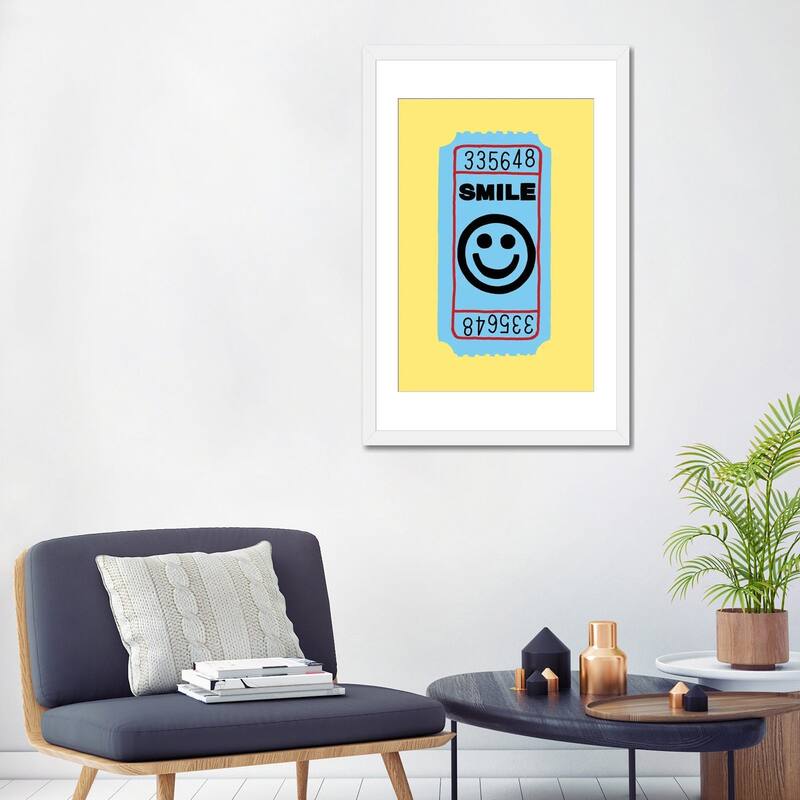 iCanvas "Smile Ticket" by Jaymie Metz