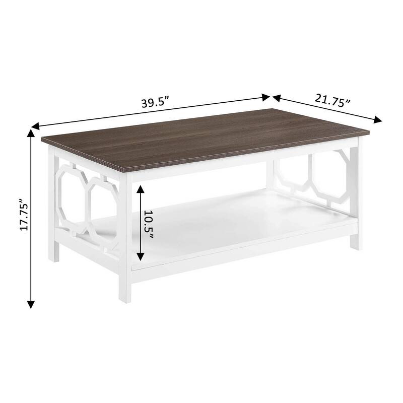 Convenience Concepts Omega Coffee Table with Shelf