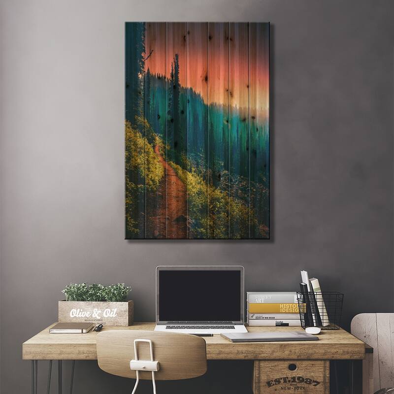 Colour Spectrum Print On Wood by Zach Doehler - Multi-Color