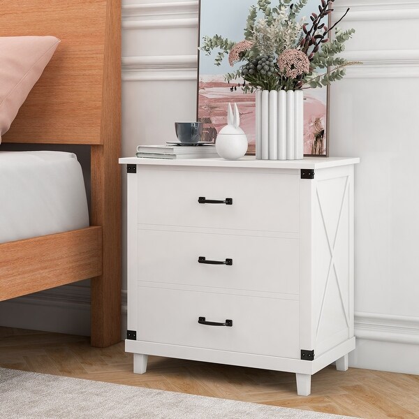 Bed bath and beyond hot sale white nightstand
