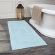 preview thumbnail 96 of 124, Fabstyles Basix Soft & Absorbent Reversible Cotton Bath Rug 24 x 60 - Blue