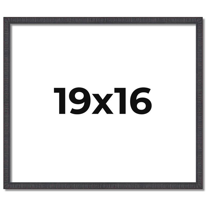 19x16 Frame Brown Solid Wood Picture Frame - Complete Modern Photo