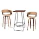 Option Brown Table & Brown PU Chairs