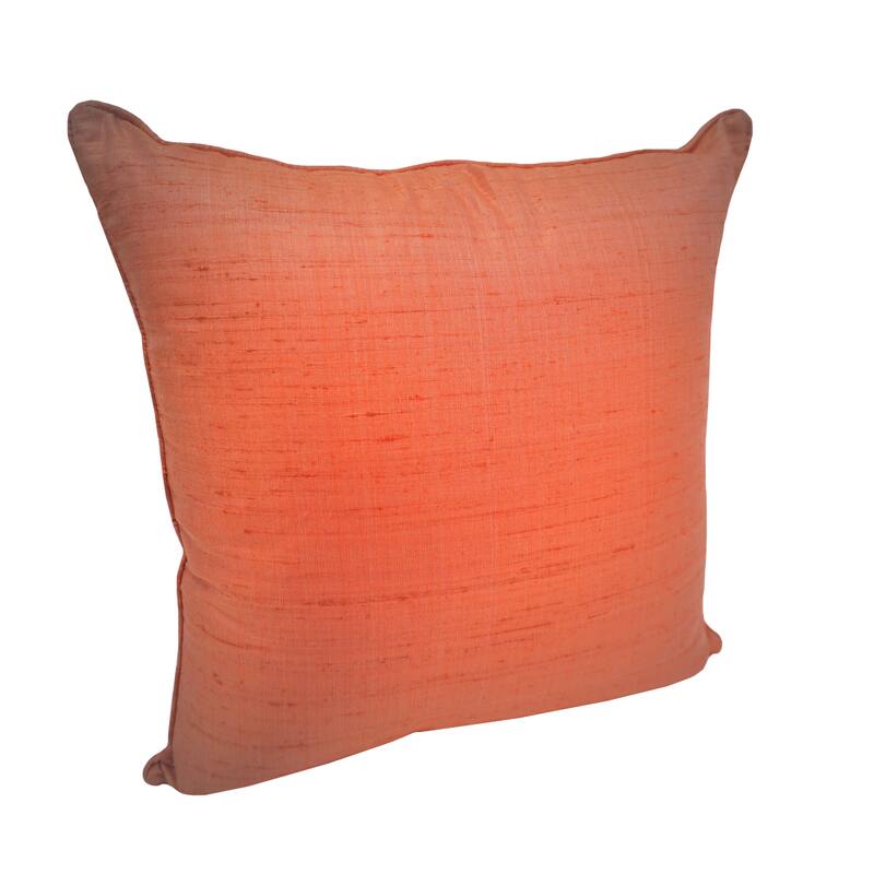Home&Manor Bakan Dupioni Silk Pillow 18"
