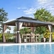 preview thumbnail 1 of 133, EROMMY Hardtop Gazebo,Outdoor Pergola with Double Roof & Netting & Curtains,Heavy Duty Canopy for Patio, Backyard, Pool party