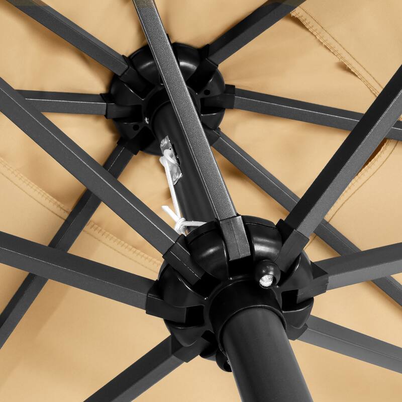 Crestlive Products 9 x 5 FT Crank-and-Tilt Patio Market Umbrella