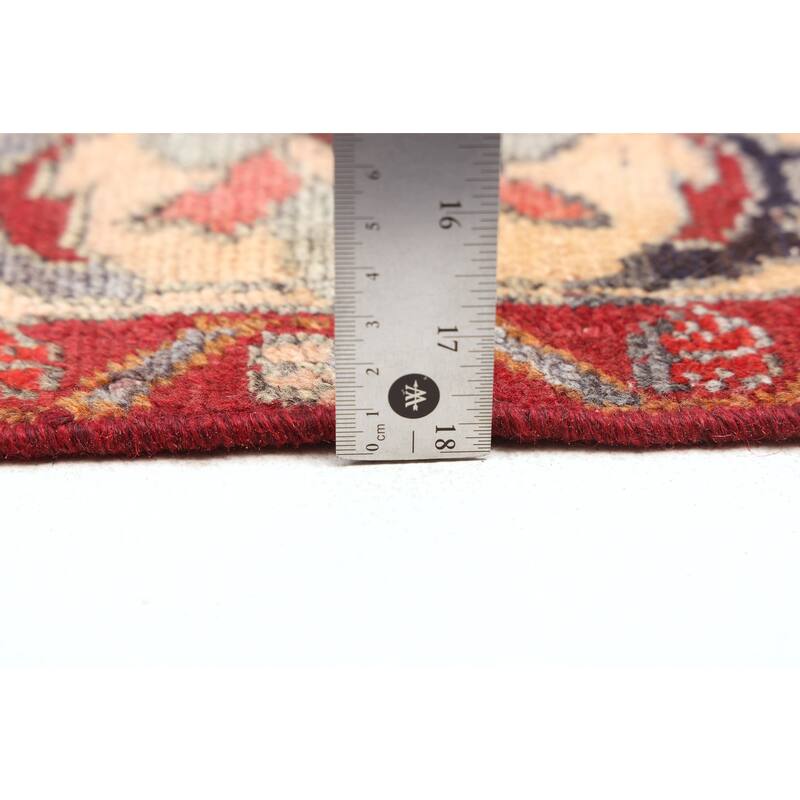 ECARPETGALLERY Hand-knotted Antalya Vintage Dark Red Wool Rug - 5'2 x 9'0