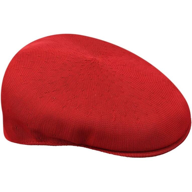 Men's Comfortable Tropic 504 Flat Cap, Scarlet, Size XLarge