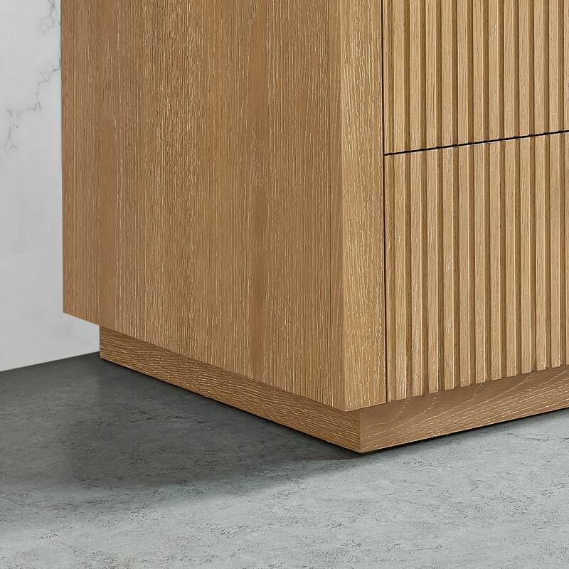 Santarem Solid Wood Partitioned Storage Cabinet