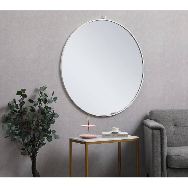Elegant Lighting Eternity 42" Diameter Circular Beveled Metal Framed