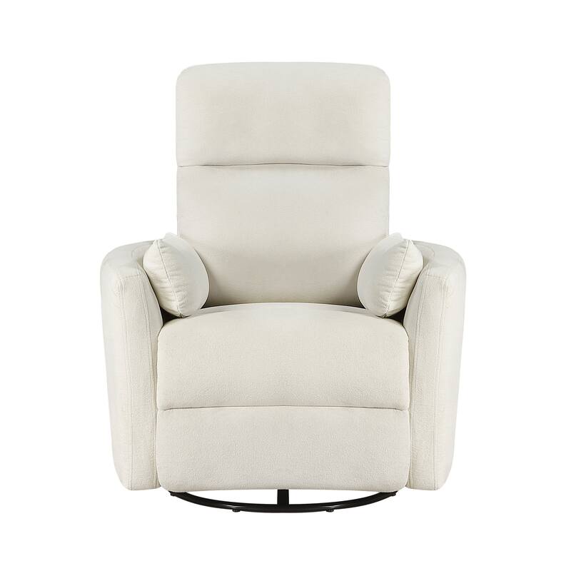 Fremont & Park Lennon 35" Microfiber Manual Swivel Glider Recliner - Removable Back