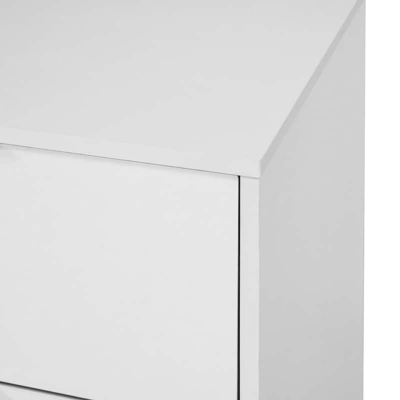 9 Drawer Dresser, 63" Wide Wooden Storage Cabinet with Golden Handles, Large Chest of Drawers for Bedroom and Hallway