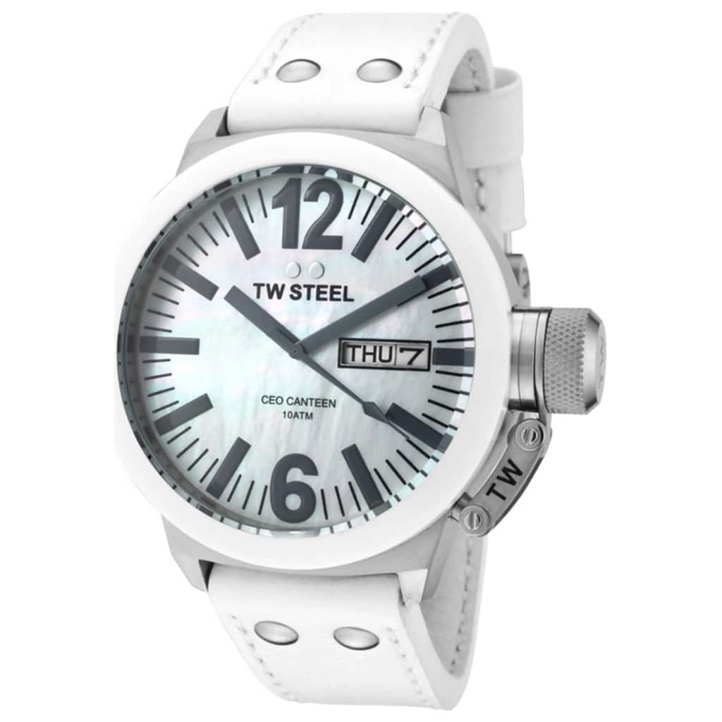 TW Steel Men's CEO Canteen White Dial Watch - CE1037 - One Size