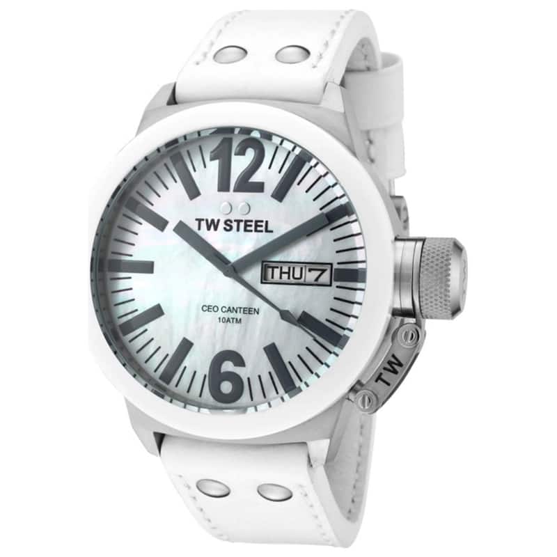 TW Steel Men's CEO Canteen White Dial Watch - CE1037 - One Size